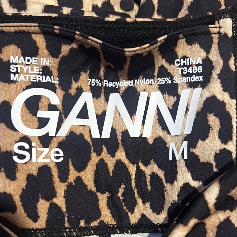 GANNI Leopard Print Kids Leggings - Picture 4 of 4